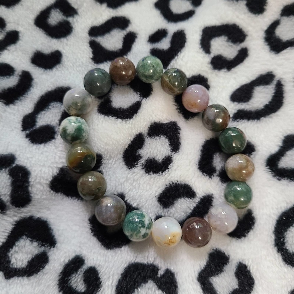 #5126 Mixed Stone 8mm Stretchy Bracelet 15cm
